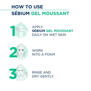 Bioderma Sebium Gel Moussant Purifying Cleansing Foaming Gel for Combination to Oil Skin 400ml •