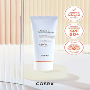 Cosrx Vitamin E Vitalizing Sunscreen Tocopherol SPF50+ 50ml•