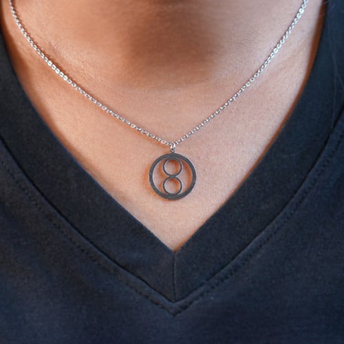 Fashionable Titanium Steel Colorfast Necklace - I