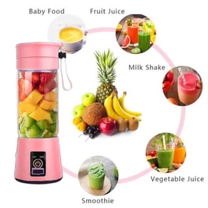 Portable Electric & Rechargeable Battery Juice Blender - Pink