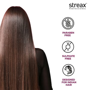 Streax Canvo Line Shampoo For Keratin Treated & Straightened hair 1.5L   •