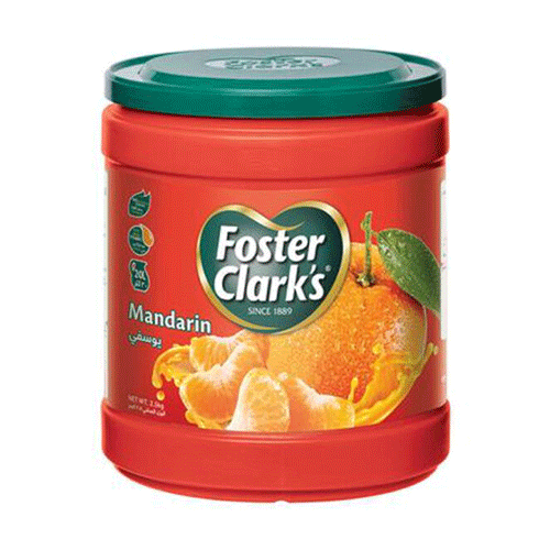 Foster Clarks Instant Powder Drink Jar 2kg - Mandarin •