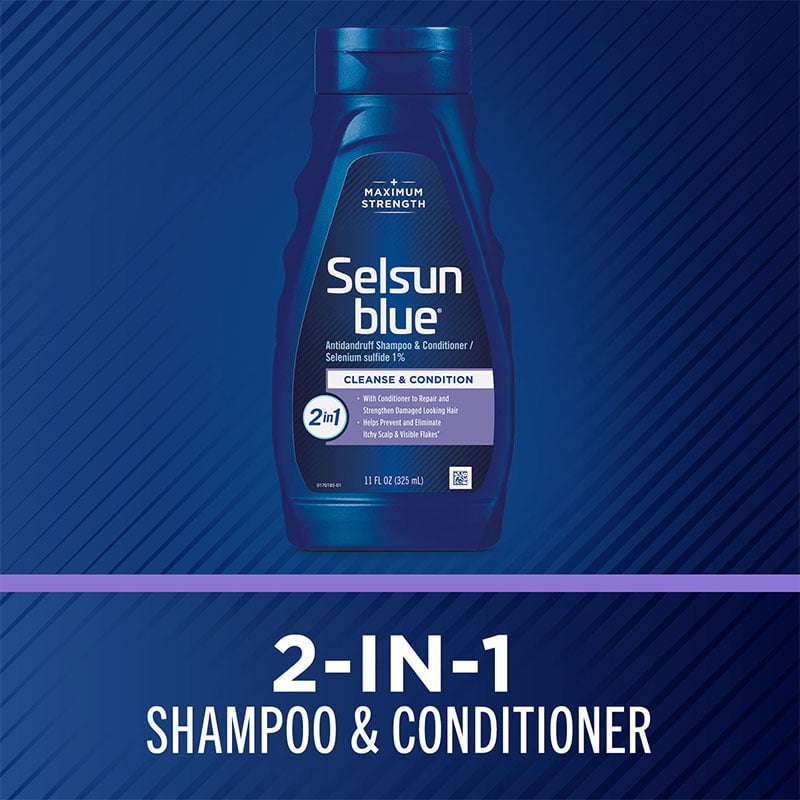 Selsun Blue 2-in-1 Cleans and Condition Antidandruff Shampoo & Conditioner 325ml