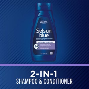Selsun Blue 2-in-1 Cleans and Condition Antidandruff Shampoo & Conditioner 325ml•
