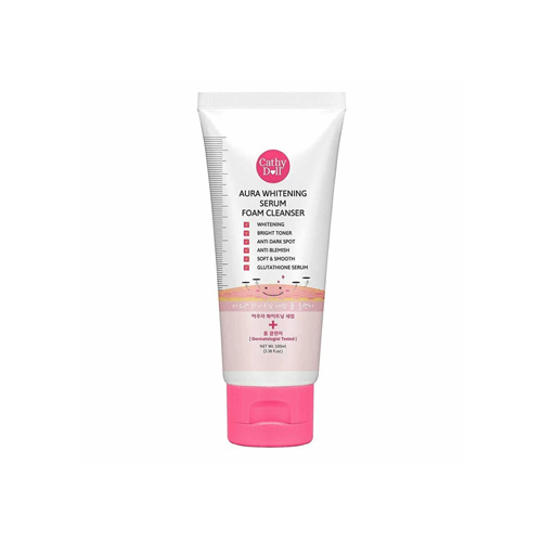 Cathy Doll Aura Whitening Serum Foam Cleanser 100ml •