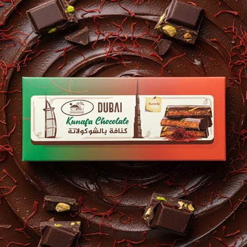 Aghadeer Dubai Kunafa Chocolate Saffron 200g  •