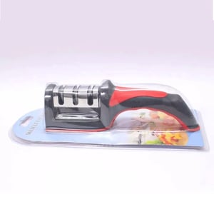 Knife Sharpener 3 Stage - Red & Black