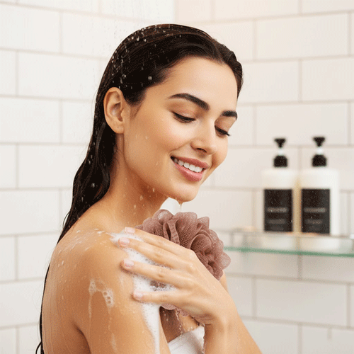 Bath Ball Shower Loofah - Brown