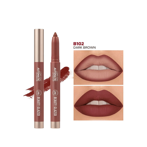 Beauty Glazed Long Stay Automatic Lip Crayon - B102 Dark Brown