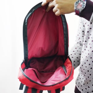 Stripelnc Mini Travel Backpack - Red