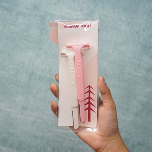Keli 2 In 1 Razor 2pcs Set - Pink & White