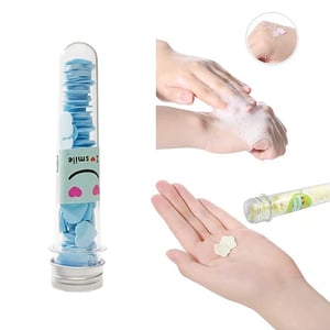 Portable Travel Soap Sheets Tube - Sky Blue