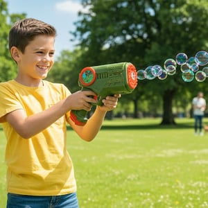Smart Toys Bubble Gun 3+ Years - Olive