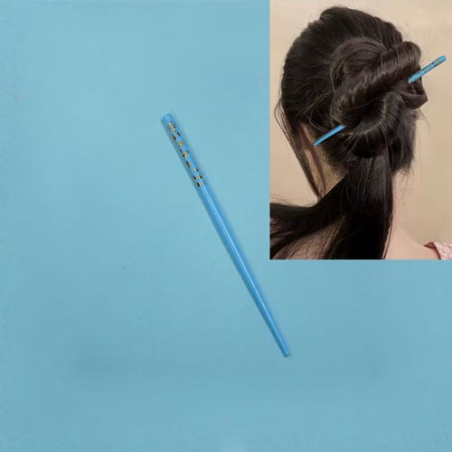 Small Size Stylish Hair Stick - Sky Blue