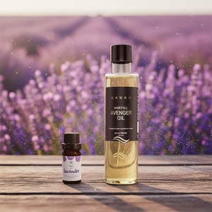 Skin Cafe 100% Natural Essential Oil 10ml - Lavender With Hawaa Hair Fall Avenger Oil 100ml Combo