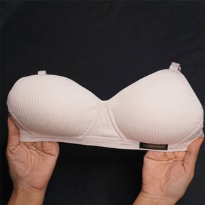 Soft Padded Bra For Women - 34 Pink