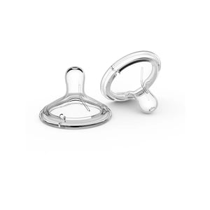 Nanobebe Silicone Teats Slow Flow 0m+ - 2pc (8142)
