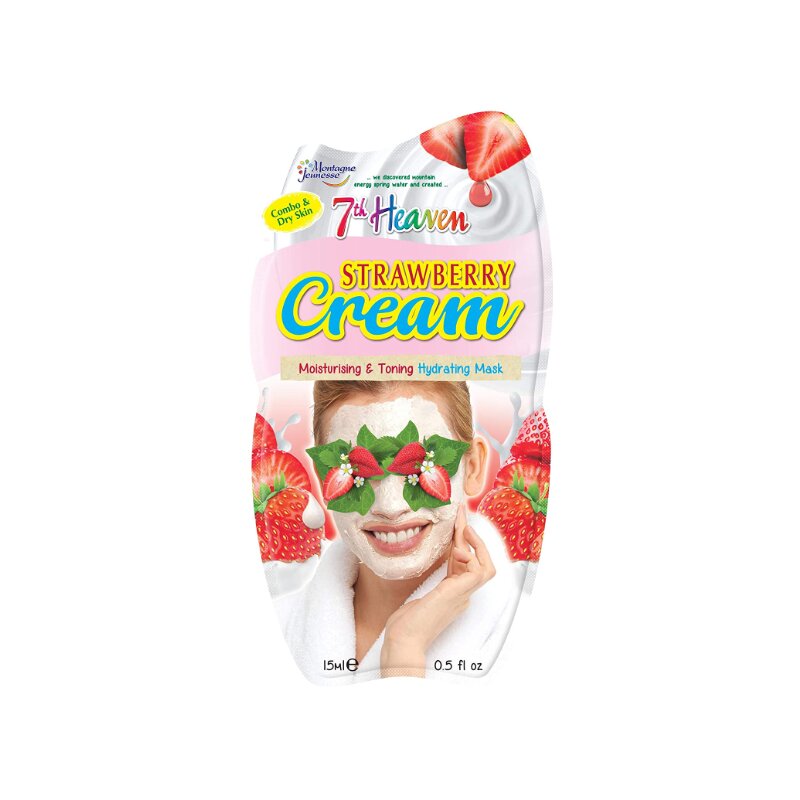 7th Heaven Montagne Jeunesse Strawberry Cream Face Mask 15ml