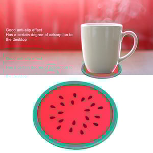 Silicone Mug Coaster 6pcs - Watermelon