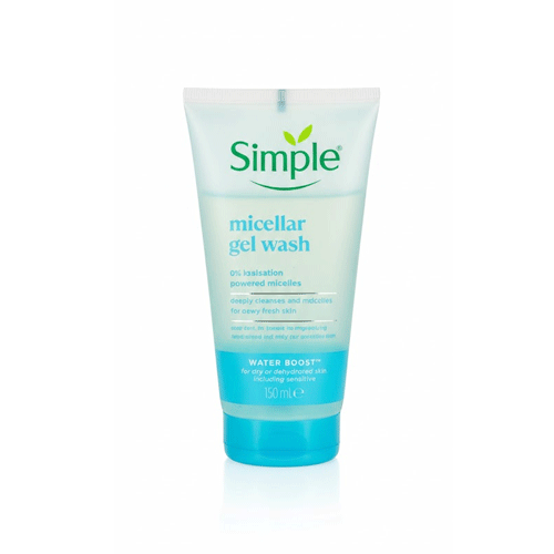 Simple Water Boost Micellar Facial Gel Wash 150ml •