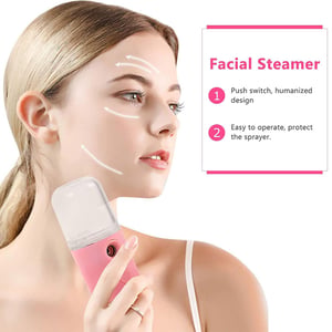 Portable Facial Nano Mist Sprayer - Pink