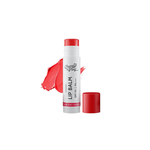 Chemist At Play's Cherry Lip Balm 1% Kojic Acid 4.5g SPF 50 PA++++ •