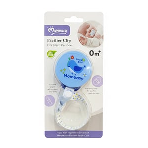 Momeasy Soother Teether Ribbon Clip - Blue