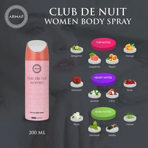 Armaf Club De Nuit Women Perfume Body Spray 200ml  •
