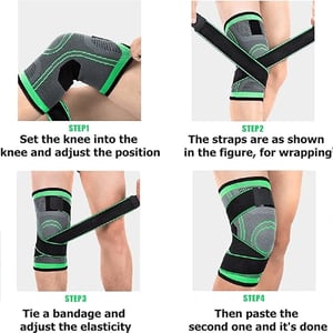 Knee Pressurized Fitness Braces - L
