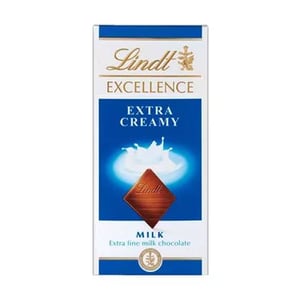 Lindt Excellence Extra Creamy Milk Chocolate 100g  •