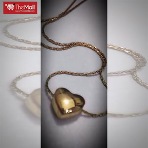 Love Shape Gold Plated Chain For Women