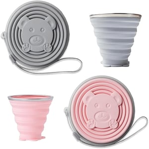 Folding Travel Mug - Pink