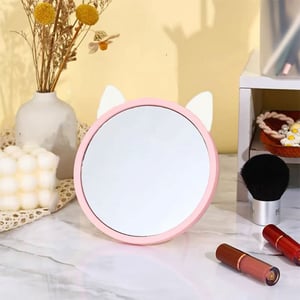 Cat Ear Makeup Mirror - Pink
