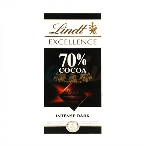 Lindt Excellence 70% Cocoa Intense Dark Chocolate 100g  •