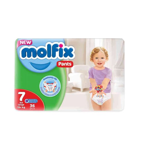 Molfix Size - 7 (Pants System) (19+kg) 36pcs•