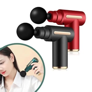 Electric Vibration Body Muscle Massager Gun - Red