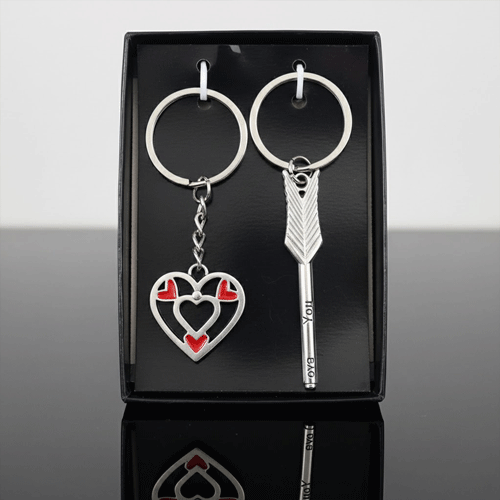 Couple Key Ring Set - Love Arrow