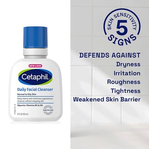 Cetaphil Daily Facial Cleanser For Normal To Oily Skin 59ml .