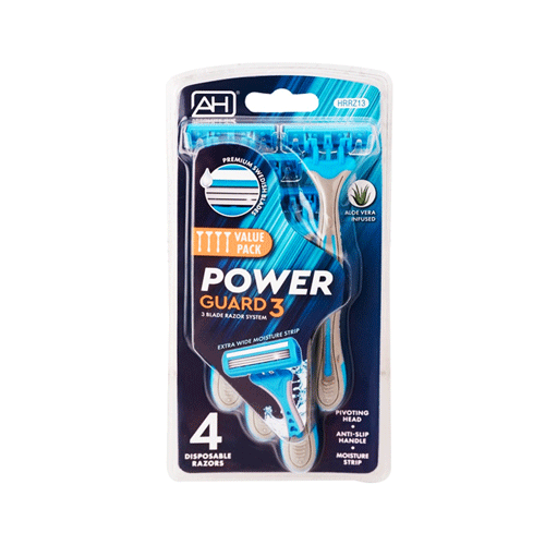Absolute New York Power Guard 3 Men's Razor 4pcs - HRRZ13