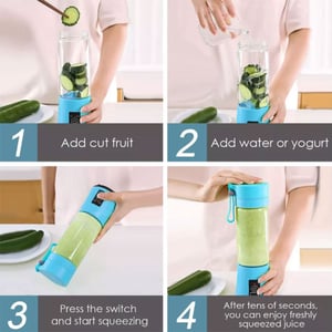 Portable Electric & Rechargeable Battery Juice Blender - Pink