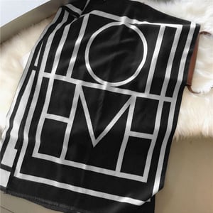 Trendy Korean Style Cashmere Shawl - Toteme Pattern