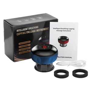 Intelligent Breathing Cupping Massage Instrument - Blue