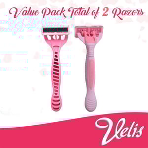 Velis Lubricated Aloe Strip 6 Blades Razor - 2pcs