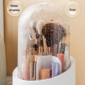 360 Rotary Cosmetic Brush Storage Bucket - Pink
