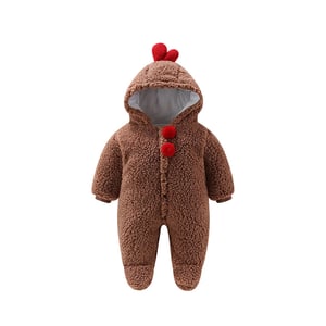 Baby Snowsuit Romper Jumpsuit Hooded For Boys & Girls