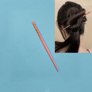Small Size Stylish Hair Stick - Peach