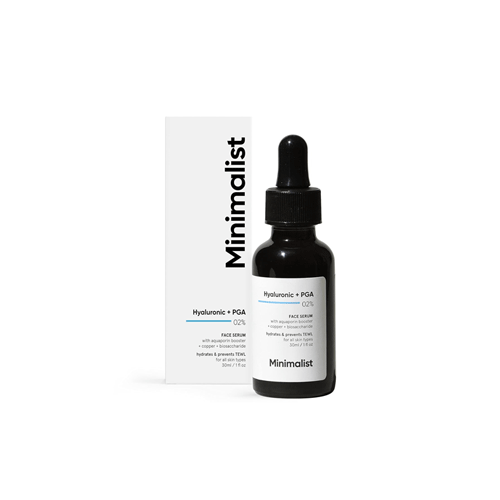 The Minimalist 02% Hyaluronic + PGA Face Serum 30ml •