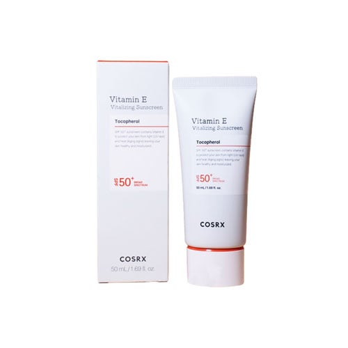 Cosrx Vitamin E Vitalizing Sunscreen Tocopherol SPF50+ 50ml•