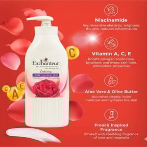 Enchanteur Visibly Radiant Skin Perfumed Body Lotion 500ml - Enticing •