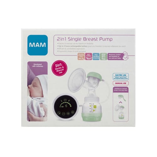 MAM 2-in-1 Single Electric & Manual Breast Pump (8576)